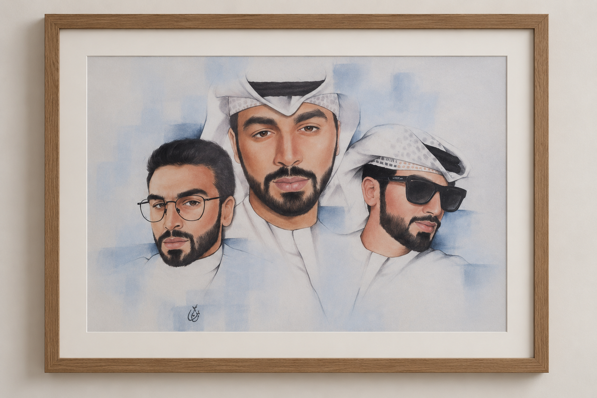 بورتريه شخصي (باستل على ورق)