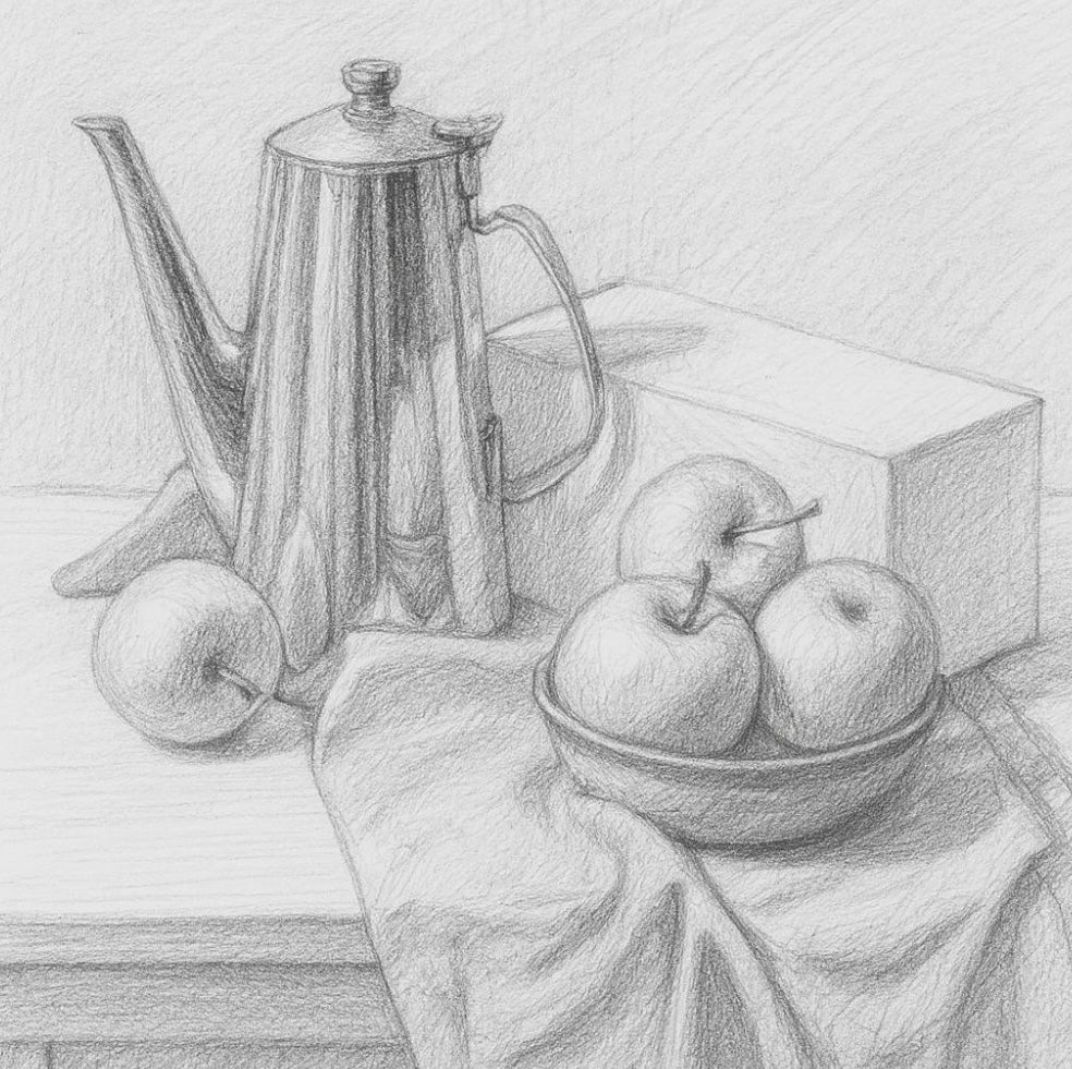 اساسيات الرسم بقلم الرصاص للمُبدتئين