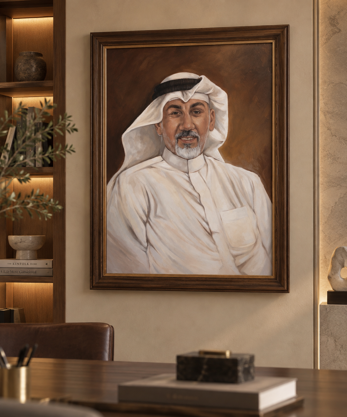 بورتريه شخصي ألوان زيتيه على قماش